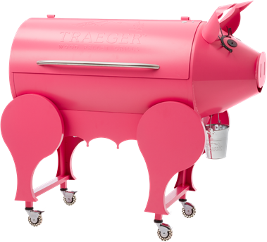 Traeger® Lil' Pig  50" Pink Free Standing Pellet Grill 0