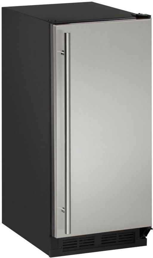 U-Line® 1000 Series 15" Stainless Solid Clear Ice Machine-U-CLR1215S-00B-0