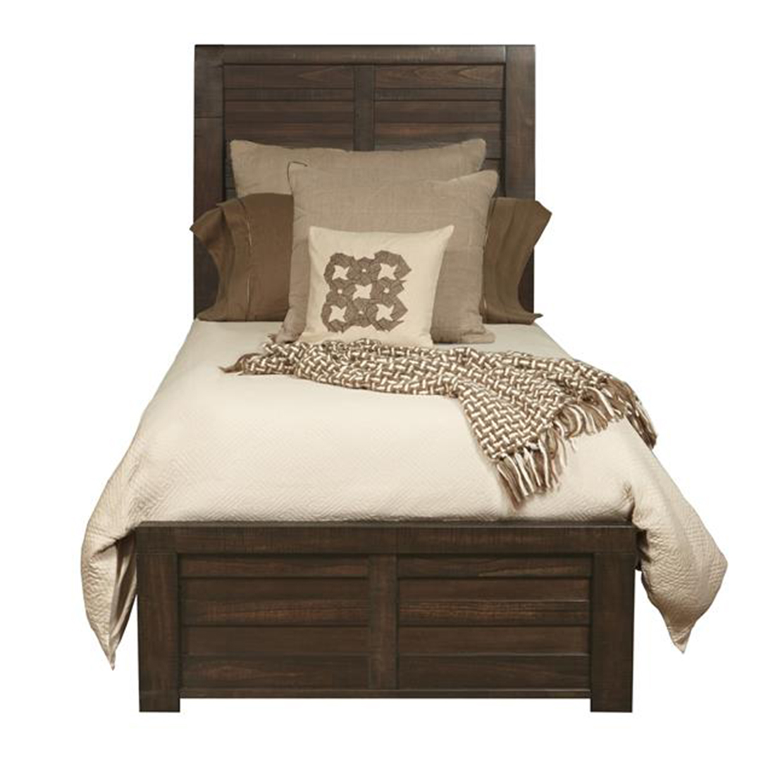 Samuel Lawrence Furniture Ruff Hewn Twin Panel Bed