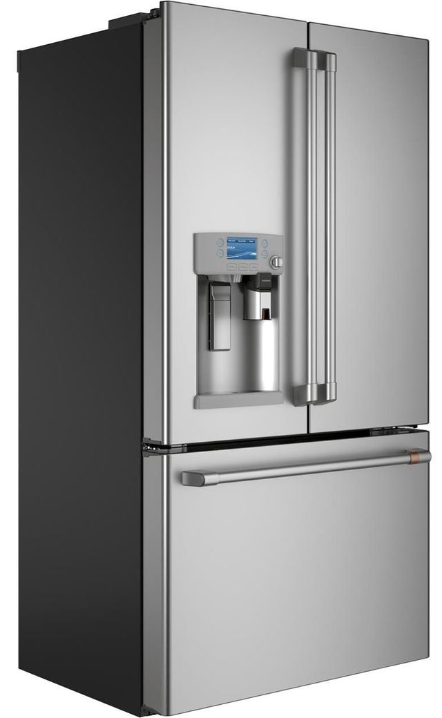 Réfrigérateur à portes françaises à profondeur de comptoir de 36 po Cafe™ de 22,2 pi³ - Acier inoxydable 3