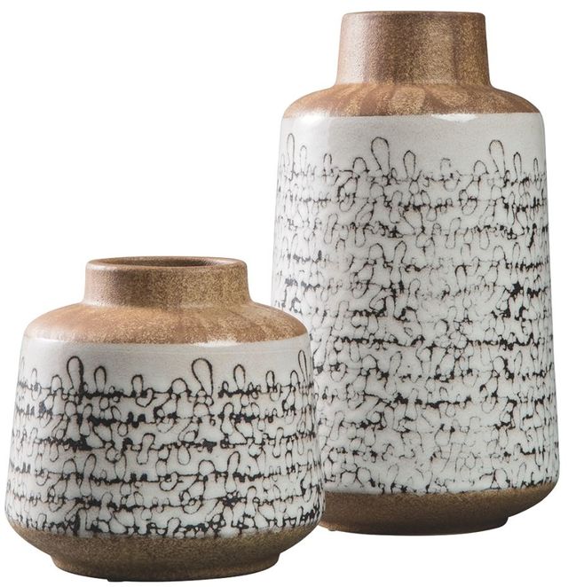 Ensemble de vases Meghan, tan/noir, Signature Design by Ashley®