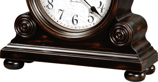 Howard Miller® Murray Worn Black Mantel Clock 1