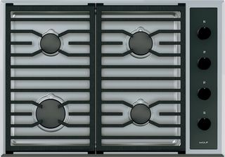 Wolf® Transitional 30" Stainless Steel Gas Cooktop