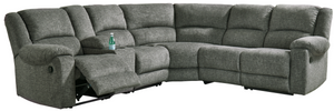Signature Design by Ashley® Goalie 6-Piece Pewter Reclining Sectional