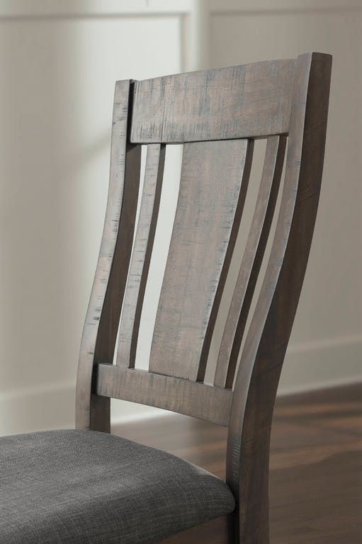 Elements International Cash Rustic Distressed Espresso Side Chair-1