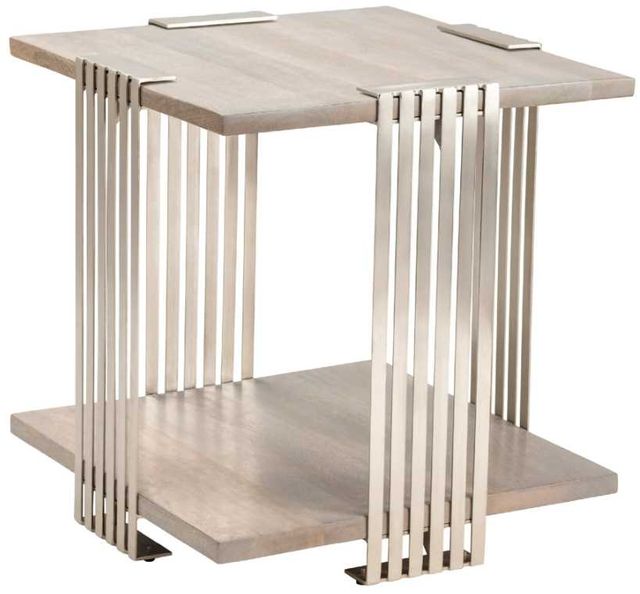 Crestview Collection Pleasant Hill Light Grey End Table-0