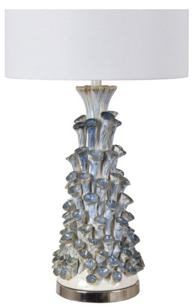 Crestview Collection Hanalei Blue/White 30.5" Table Lamp-0