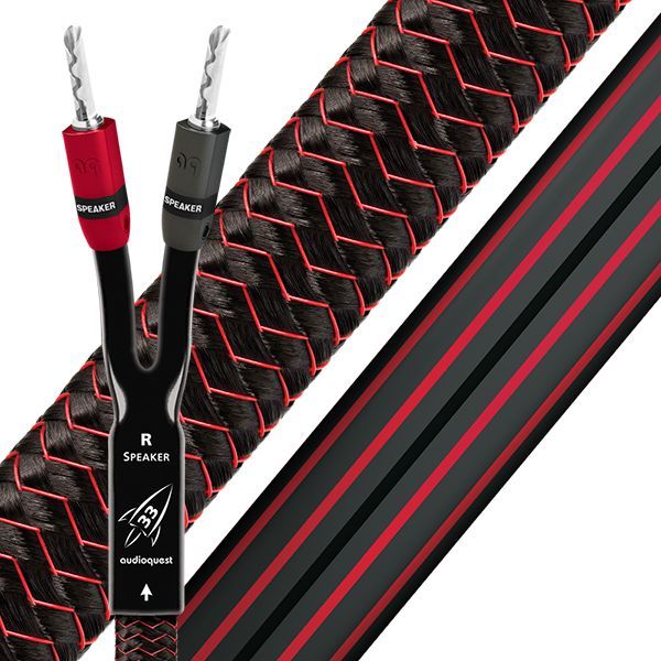 AudioQuest® Rocket 33 8FT Bi-Wire Spade Cable (Pair)