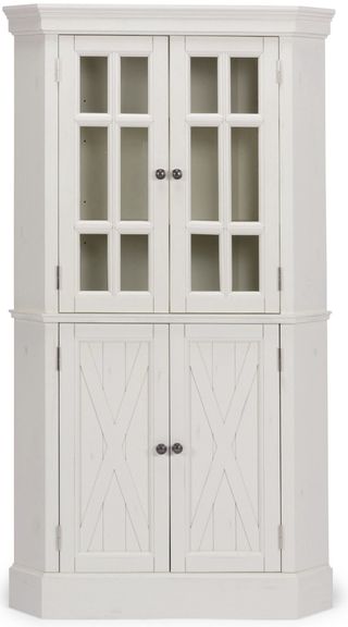 homestyles® Bay Lodge Off-White Corner Cabinet