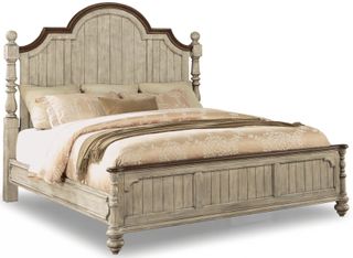 Flexsteel® Plymouth Whitewash King Bed Rails