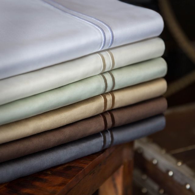 Malouf® 600 TC Egyptian Cotton White King Bed Sheet Set 5