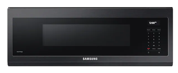 Samsung 1.1 Cu. Ft. Fingerprint Resistant Black Stainless Steel Over the Range Microwave 0