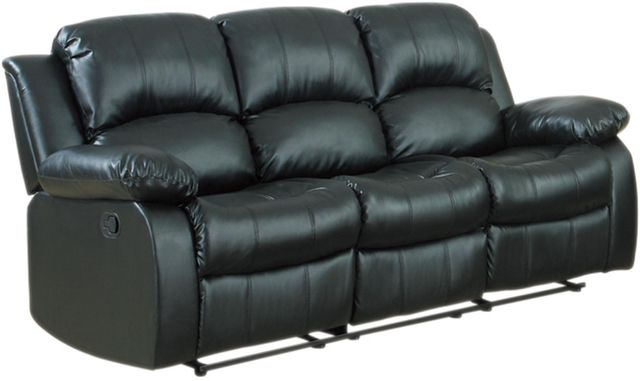 Homelegance® Cranley Black Double Reclining Sofa