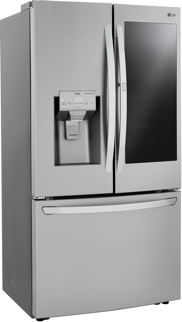 LG 23.5 Cu. Ft. PrintProof™ Stainless Steel Counter Depth French Door Refrigerator-LRFVC2406S-1