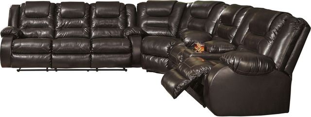 Signature Design by Ashley® Vacherie 3-Piece Chocolate Reclining Sectional 0