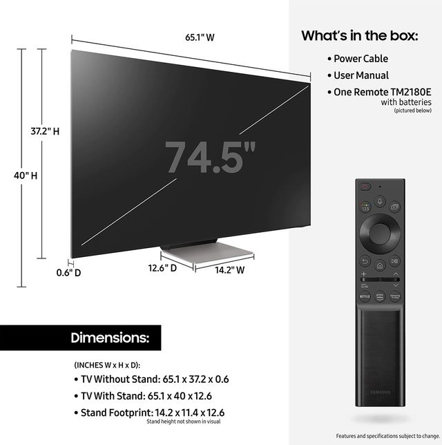 Samsung Neo QN900A 75” QLED 8K Smart TV 10