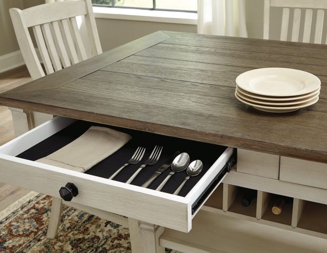 Table à manger rectangulaire hauteur comptoir Bolanburg, brun/blanc, Signature Design by Ashley® 9