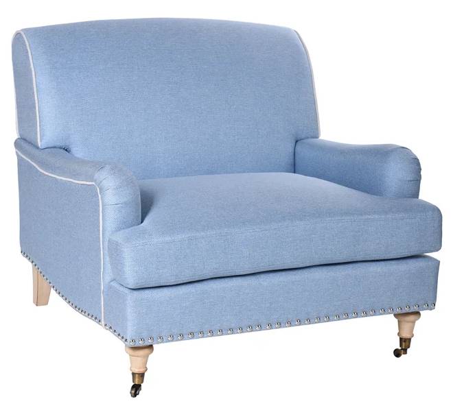 Baby blue best sale accent chair