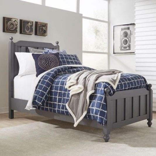 Liberty Cottage View Dark Gray Youth Full Panel Bed 6