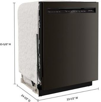 Lave-vaisselle encastré KitchenAid® de 24 po - Acier inoxydable noir 5