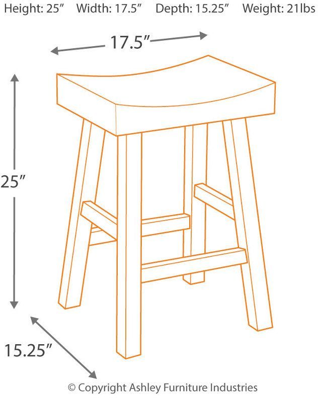 Signature Design by Ashley® Glosco Brown Counter Height Stool 31