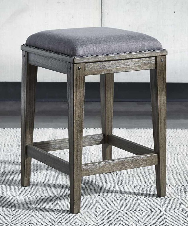 Liberty Furniture Sonoma Road Weather Beaten Bark Upholstered Console Stool-3
