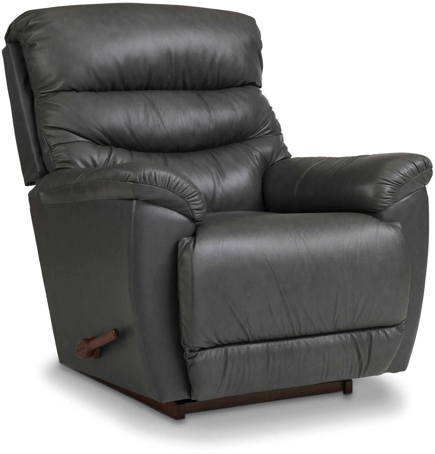 La Z Boy Joshua Grey PowerXR Rocking Recliner with Power Headrest Power Lumbar and Optional Wireless Control