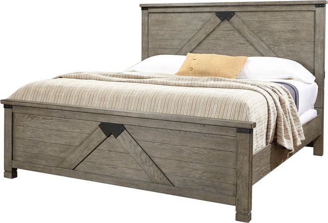 Aspenhome Tucker Queen Panel Bed, Dresser, Mirror, Chest and 1 Nighstand 2
