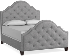 Bassett® Furniture Custom Upholstered Barcelona California King Bonnet Bed with Tall Footboard