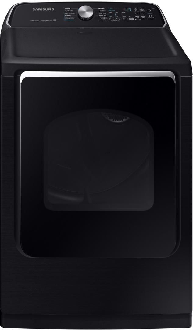 Samsung 7.4 Cu. Ft. Fingerprint Resistant Black Stainless Steel Front Load Gas Dryer-0