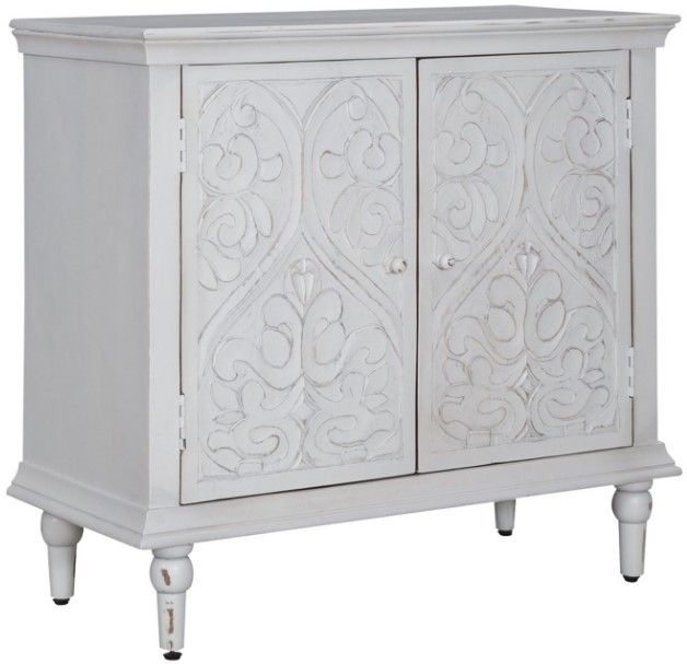 Liberty French Quarter Chalky White Accent Cabinet