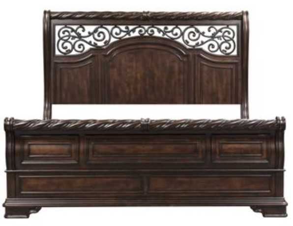 Liberty Arbor Place Brownstone California King Sleigh Bed 1