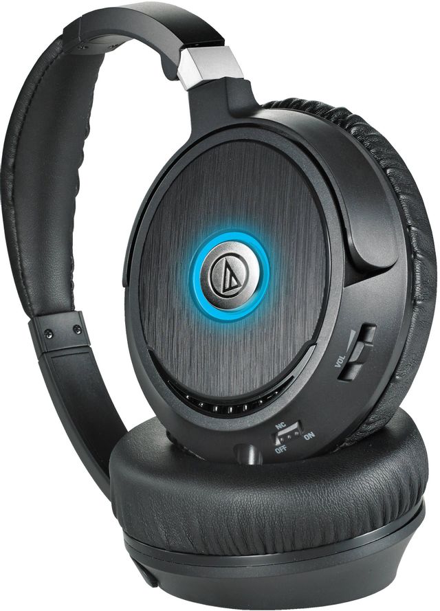 Audio-Technica® QuietPoint® Black Active Noise-Cancelling Over-Ear Headphones 2