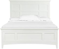 Magnussen® Home Heron Cove Chalk White King Panel Bed With Storage Rails P92379507