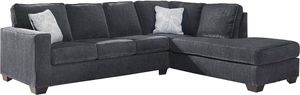 Signature Design by Ashley® Altari 2-Piece Slate Left-Arm Facing Sectional with Chaise