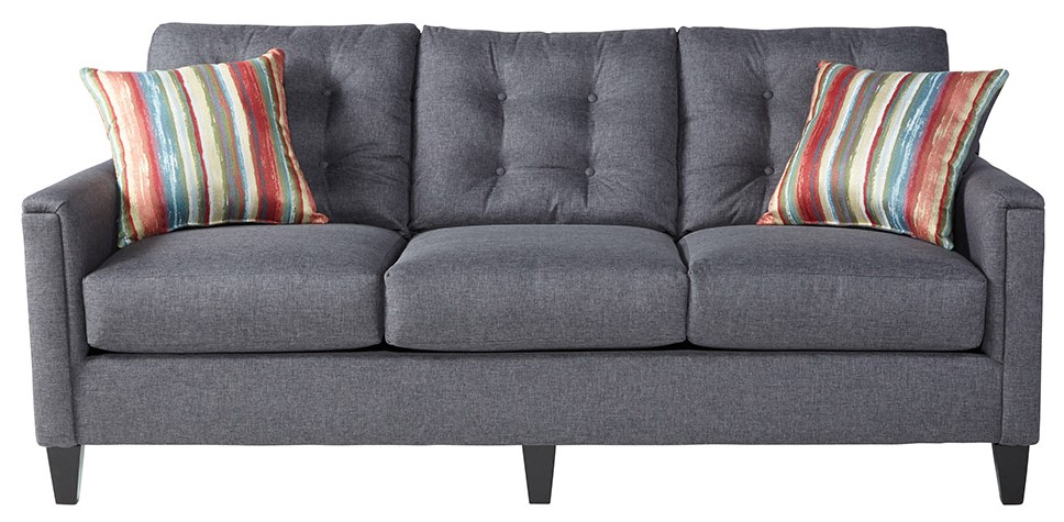 Hughes Furniture 6800 Jitterbug Grey Sofa