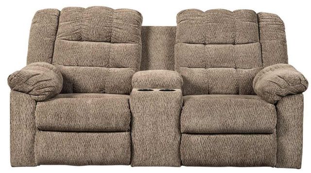 Signature Design by Ashley® Workhorse 3-Piece Cocoa Reclining Living Room Seating Set 2