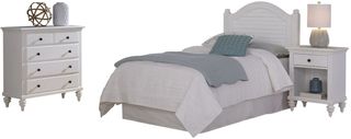 homestyles® Penelope 3 Piece Off-White Twin Bed