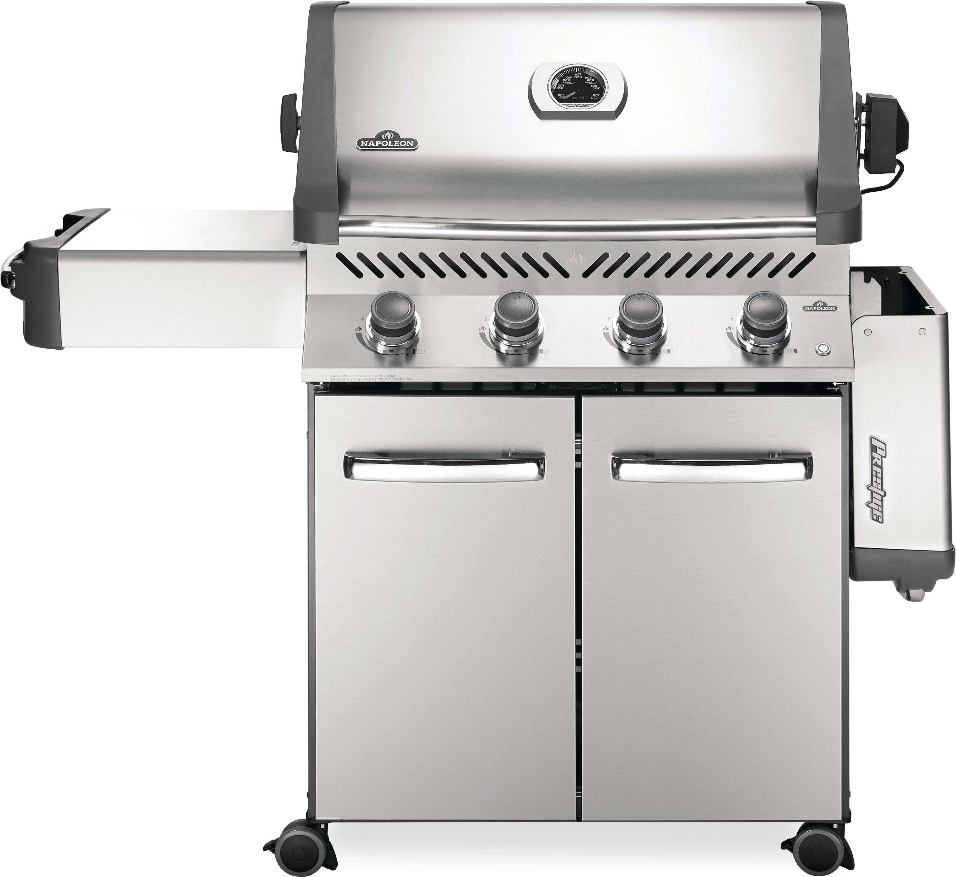 Napoleon Prestige® Series 67" Stainless Steel Free Standing Grill