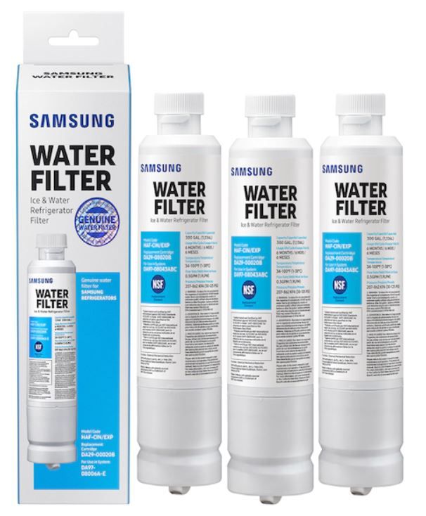 Samsung 3 Pack Refrigerator Water Filter-HAF-QIN-3P-0