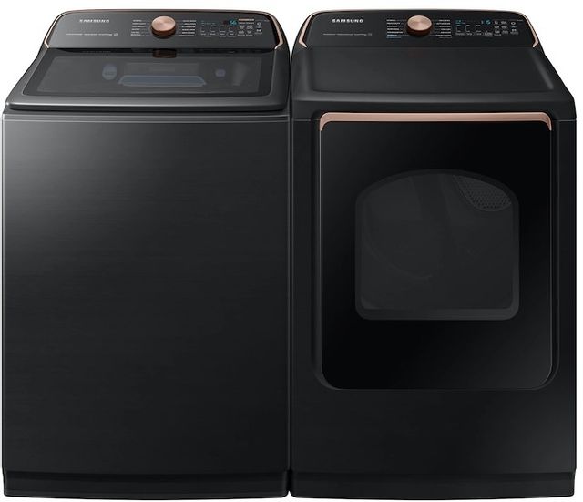 WA55A7700AV | DVE55A7700V - Samsung  Top Load Laundry Pair With a 5.5 Cu Ft Washer and a 7.4 Electric Dryer-0