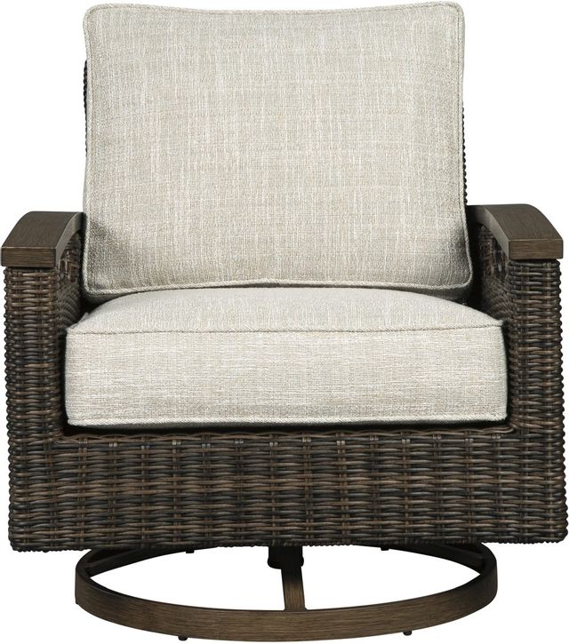 Signature Design by Ashley® Paradise Trail Medium Brown Swivel Lounge Chair-1