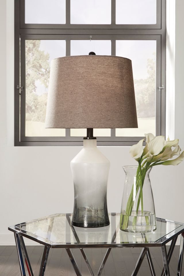 Signature Design by Ashley® Nollie Set of 2 Gray Table Lamps 2