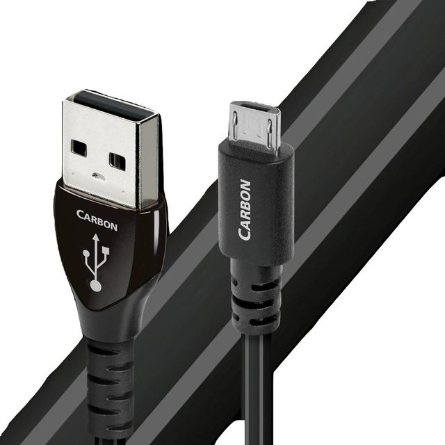 AudioQuest® Carbon Black 0.75 m Lightning USB-A to Micro Cable 0