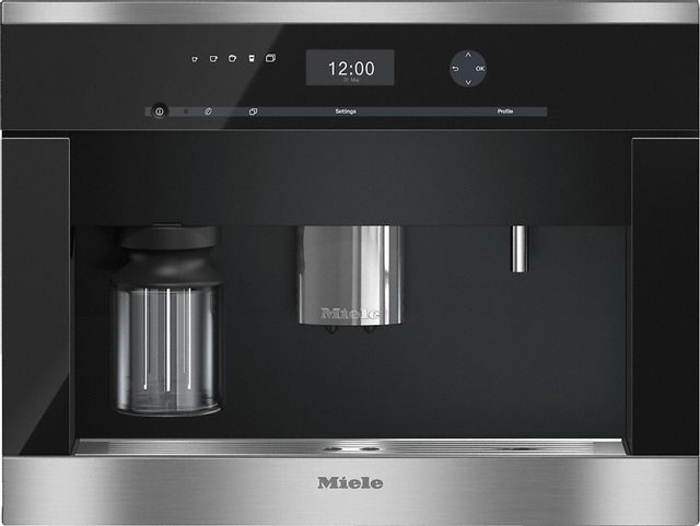 Miele 22" Clean Touch Steel Built in Coffee Machine