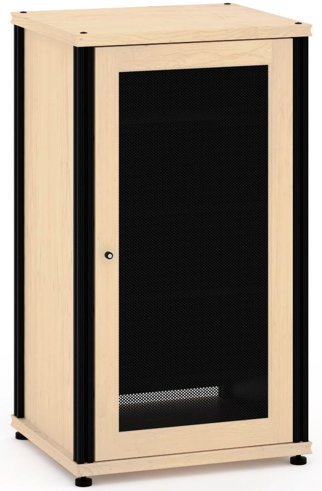 Salamander Designs® Synergy Model 402 AV Cabinet-Natural Maple/Black 1