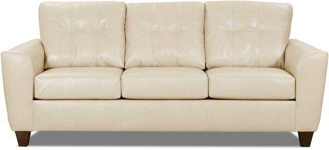 Lane® Home Furnishing Chadwick Soft Touch Cream Leather Sleeper Sofa-0