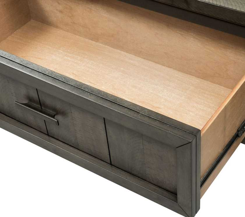 Liberty Thornwood Hills Rock Beaten Gray King Two Sided Storage Bed ...