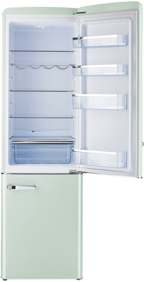 Unique® Appliances Classic Retro 9.0 Cu. Ft. Summer Mint Green Counter Depth Freestanding Bottom Freezer Refrigerator 1