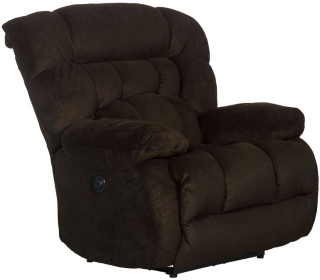 Catnapper® Daly Chocolate Power Lay Flat Recliner | Jarons Furniture ...